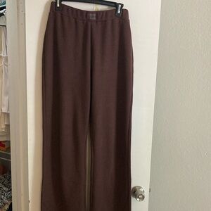 Comfrt brown sweatpants - waffle lounge relaxed